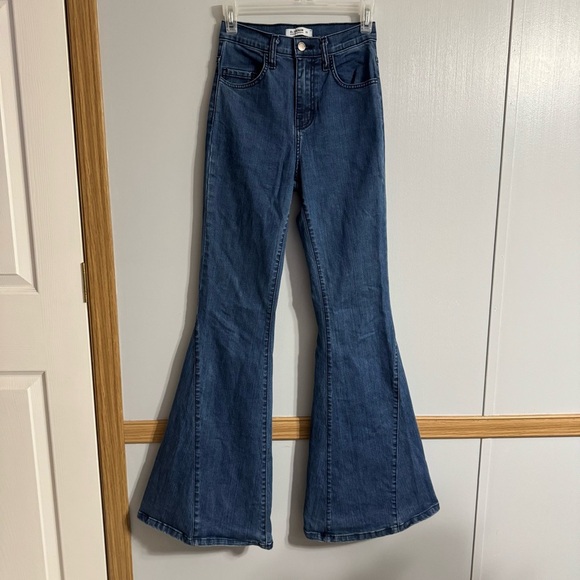 O2 Denim High Waist Bellbottom Flare Jeans Size 25 - Picture 8 of 8